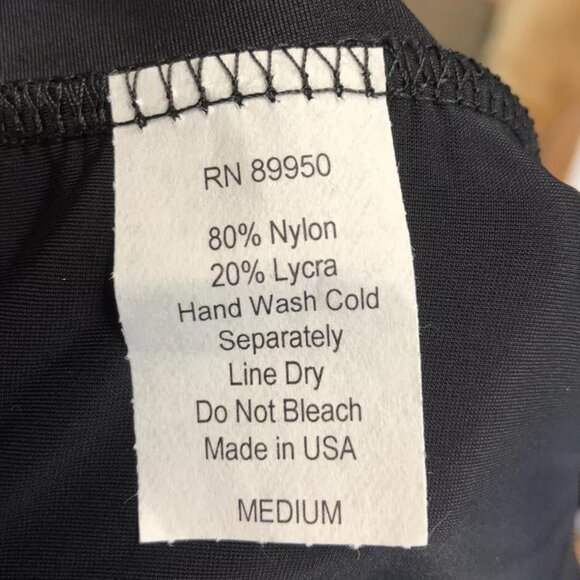 Prego Women’s Black Maternity Roll Waist Bikini Bottom, Size Medium - Picture 3 of 3